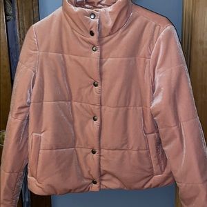 PopSugar pink bomber jacket